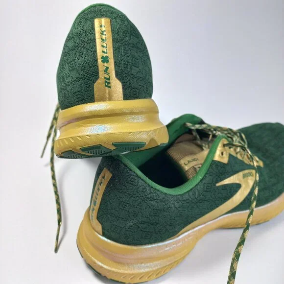 Brooks running walking shoes mens 11.5 Green and gold size 11,5 for men lucky - Picture 5 of 10